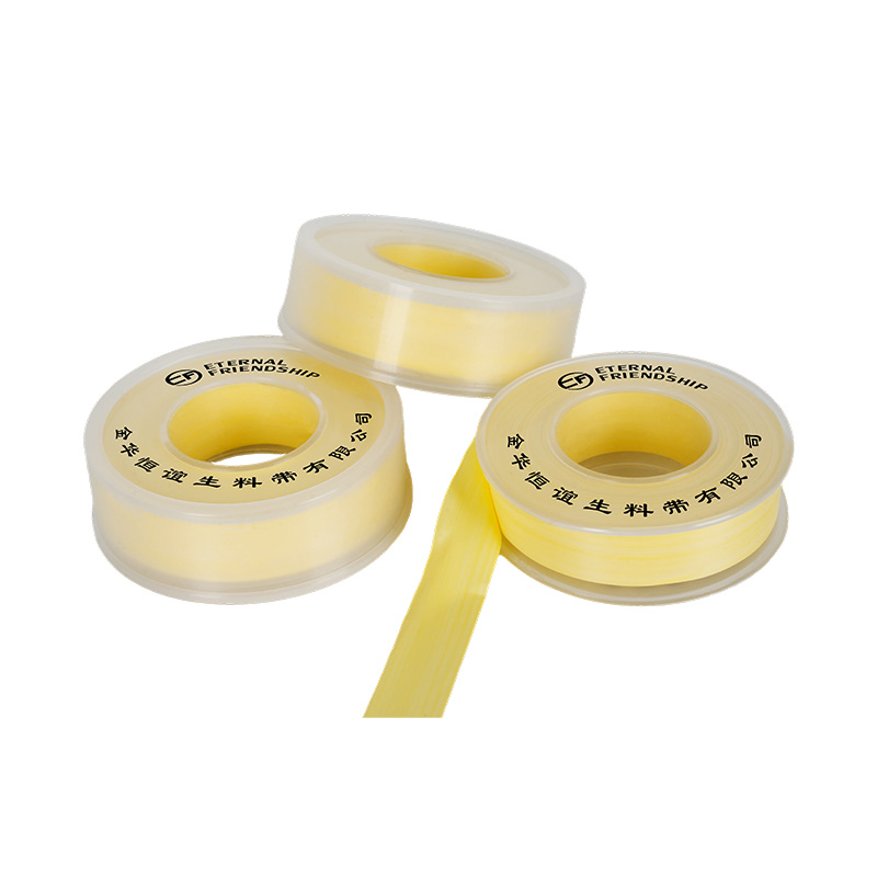 Ruban d'étanchéité en PTFE à filetage jaune pour plombier